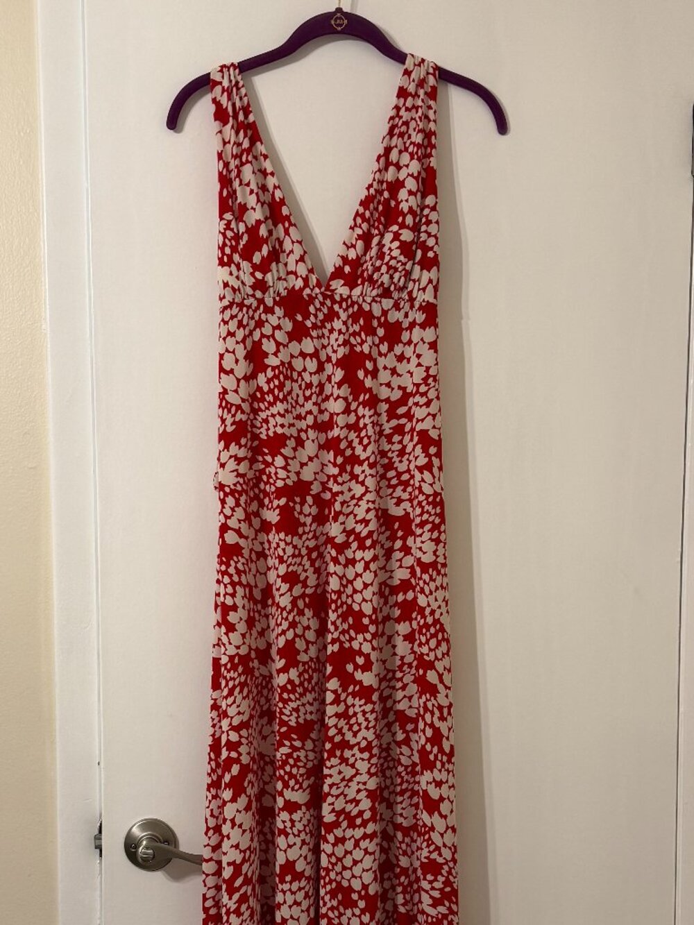 XOXO Women's Red and White Dress